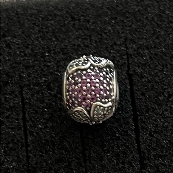 Pandora Glorious Bloom Charm with Purple, Green and Blue Crystal - Picture 3 of 6